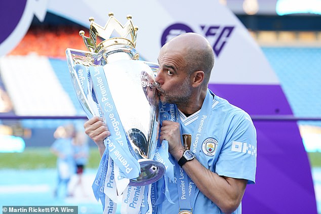 Reiss is considered to have a similar style to City's first-team coach Pep Guardiola (pictured)