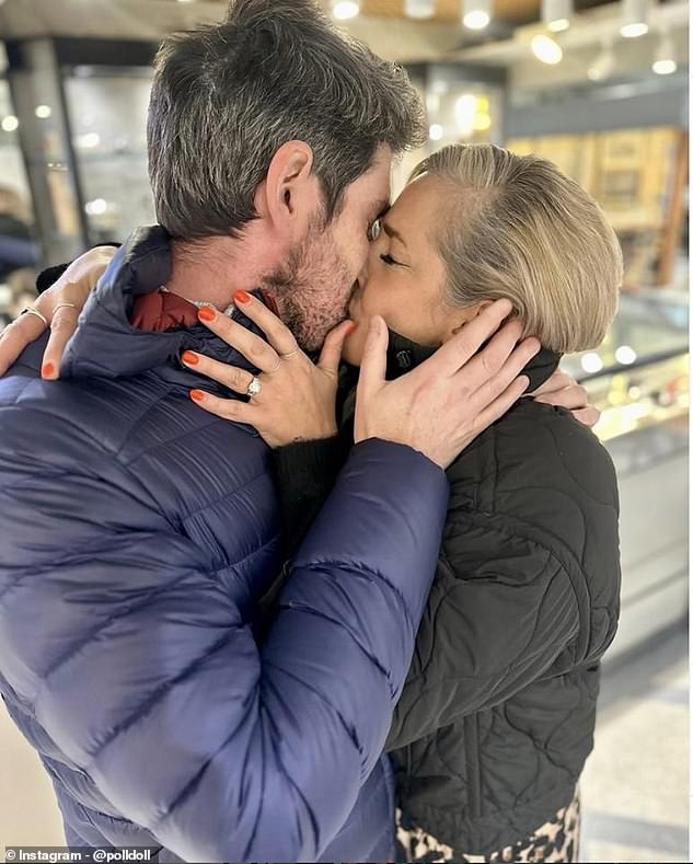 Anna announced on Instagram on May 30 that she and her partner Olly Bretton (pictured) had gotten engaged. Anna's co-presenter Polly Hazelwood posted this picture of the couple on her Instagram page to celebrate her friend's engagement.