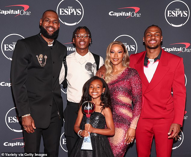 LeBron and Bronny James will be the first father and son to play together in the NBA