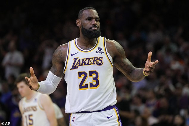 LeBron averaged 25.7 points, 7.3 rebounds and 8.3 assists for the Lakers last season.