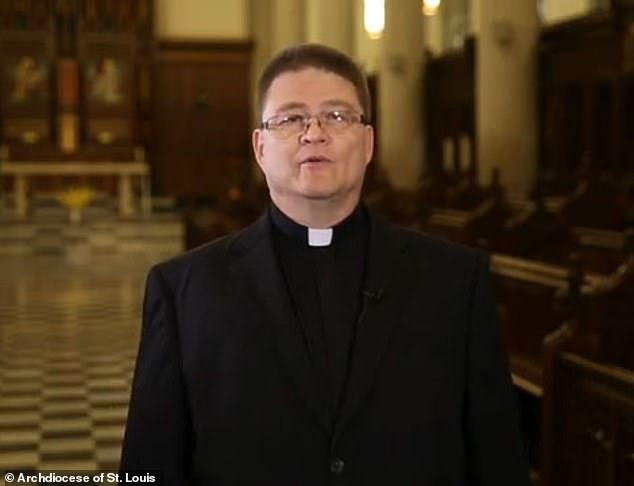 The Catholic Church quickly retracted the announcement, while the Rev. Eugene Schaeffer (pictured), associate pastor of the parish, called it 