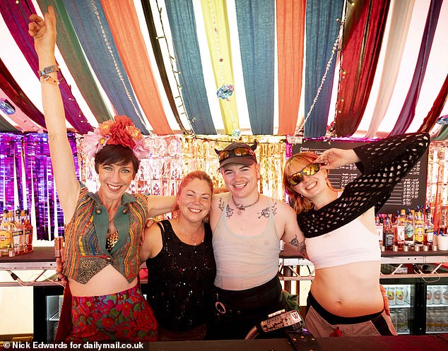 The venue promises to be a safe space for LGBTQ+ communities, providing the opportunity to relax and have fun. In the photo: the bar area.