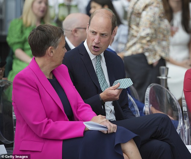 William founded the environmental award Earthshot Prize in 2020. Pictured here is CEO Hannah Jones.