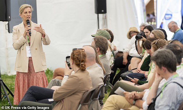 All eyes were on the duchess as she spoke passionately during a seminar at the agricultural festival.