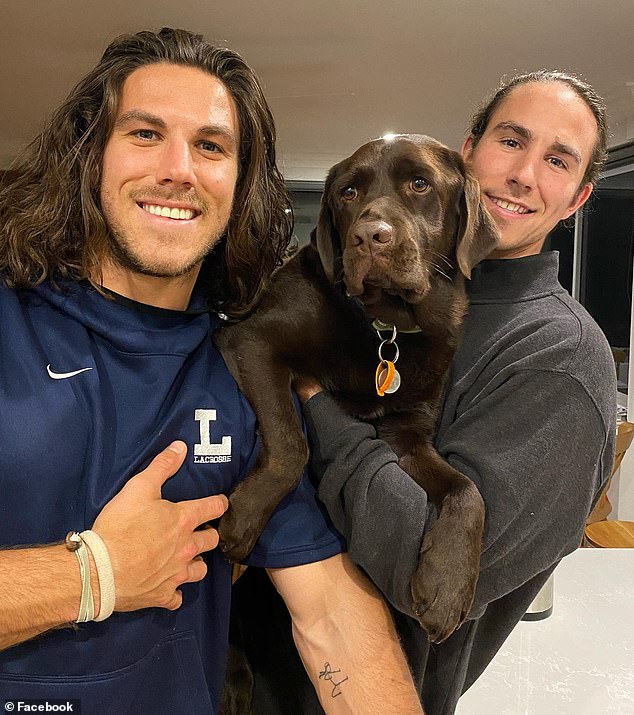 The Robinson brothers attended Coachella before heading to Mexico to surf. Callum (left) lived in the United States, where he was a lacrosse player known as 