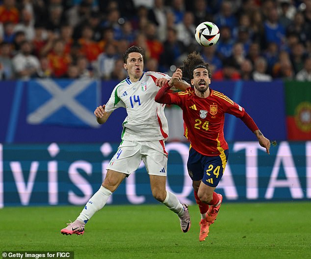 Marc Cucurella (right) has been another standout and is performing well for La Roja.