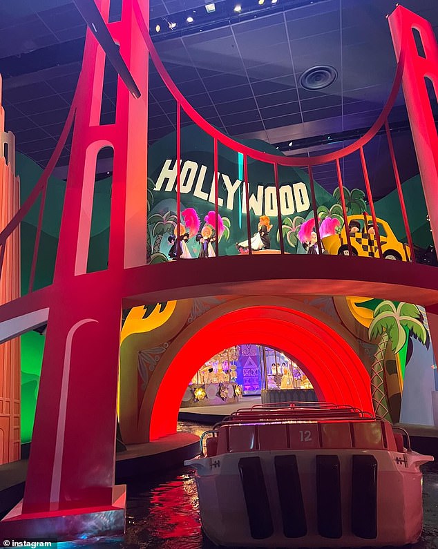 He included a short video of the Hollywood scene on the It's a Small World ride in Thursday's IG post.