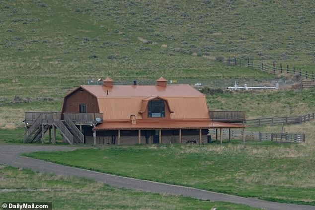 A large barn structure was photographed on the property last month.