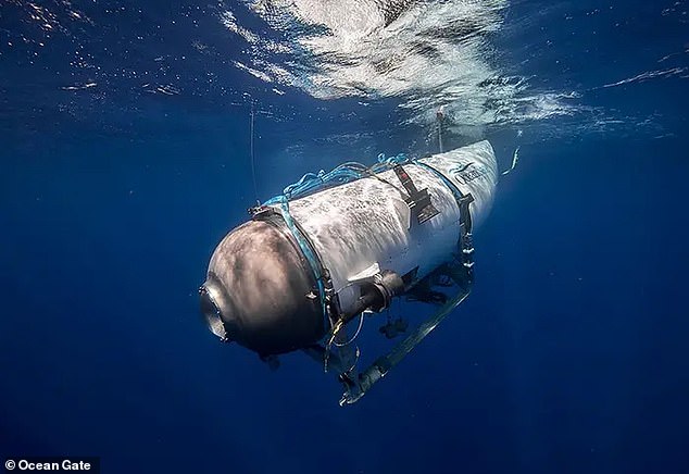 The announcement comes amid the one-year anniversary of the tragic implosion of the Titan submersible (pictured) that killed all five people on board.