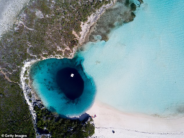 Dean's Blue Hole is the third deepest ocean sinkhole in the world, measuring 663 feet deep.