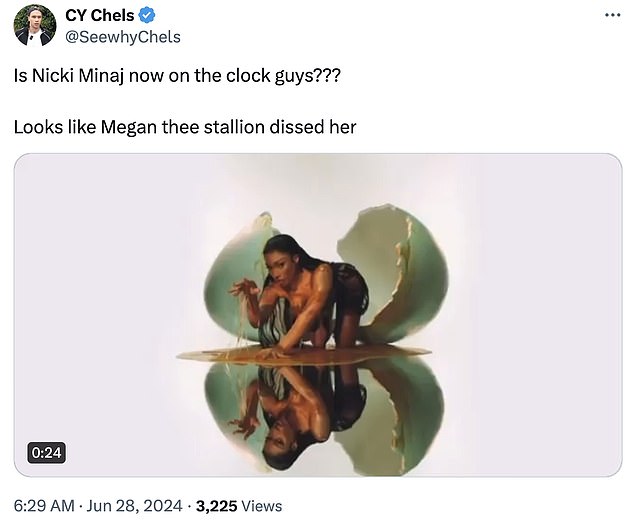 Fans are convinced that Megan's lyrics are a clear reference to Nicki, so they took to X, formerly known as Twitter, to share their thoughts.