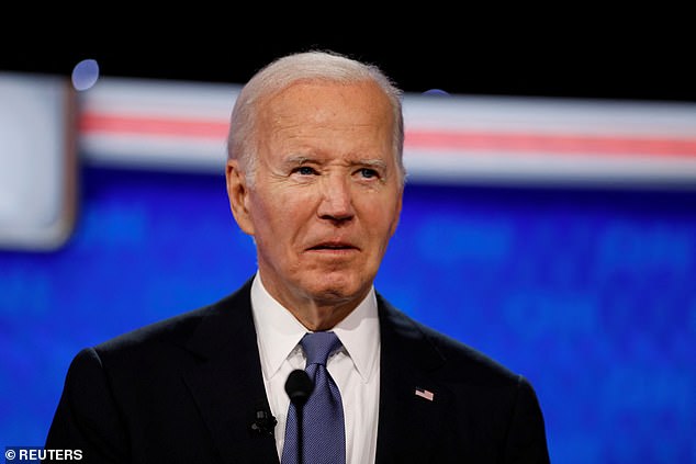 Body language expert Ms James said Mr Biden seemed to walk off stage at any moment as he stammered during the debate.