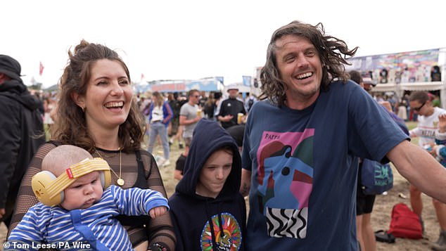 Finlay attended the show with his parents Tom, 39, and Rosie, 35, and older sister Sophie, 10.