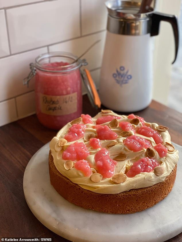 On the menu: rhubarb, custard and almond pie at Lannan Bakery in Edinburgh