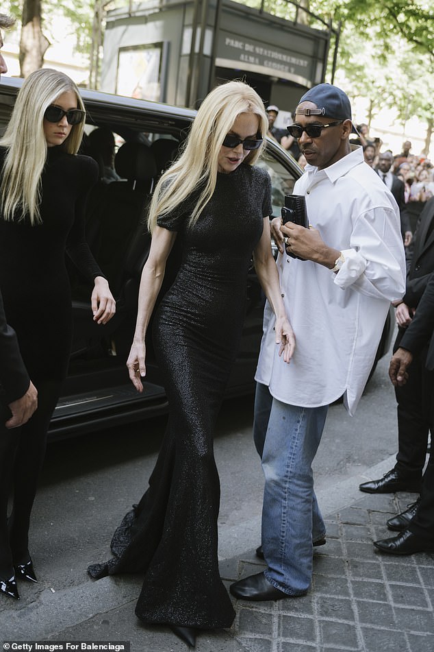 Nicole attended the Balenciaga show during Paris Fashion Week on Sunday, June 26.