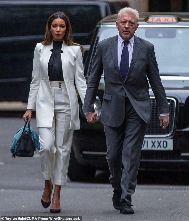 Recent inmates at Wandsworth include Boris Becker, pictured arriving at court in April 2022 with his partner, Lilian de Carvalho.