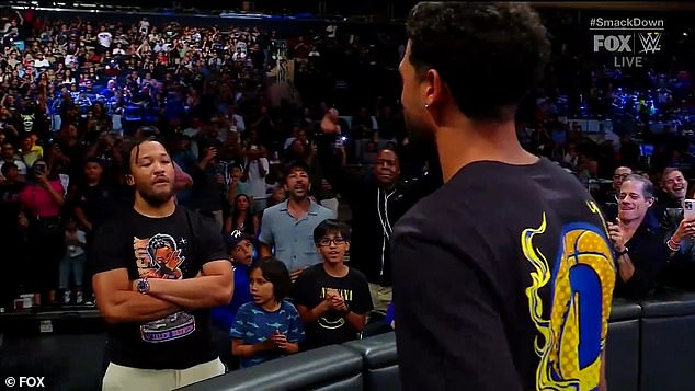 NBA rivals Jalen Brunson (left) and Tyrese Haliburton (right) lock eyes at MSG.