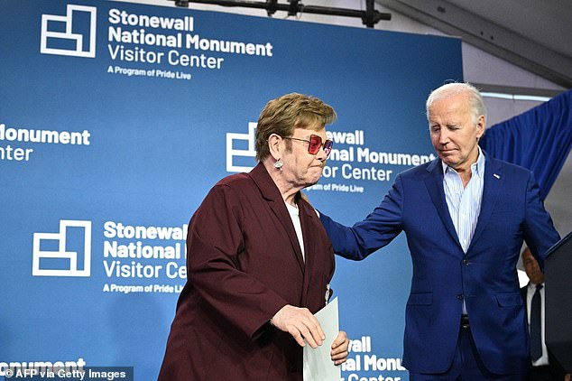 The couple spoke at the grand opening ceremony of the Stonewall National Monument Visitor Center in Greenwich Village, New York City.