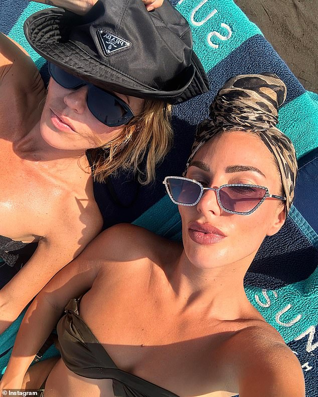 The PE Nation co-founder, 44, hasn't been shy about giving a sneak peek of her lavish holiday and took to Instagram on Saturday to share more stunning snaps with pal Emma Sweeny.