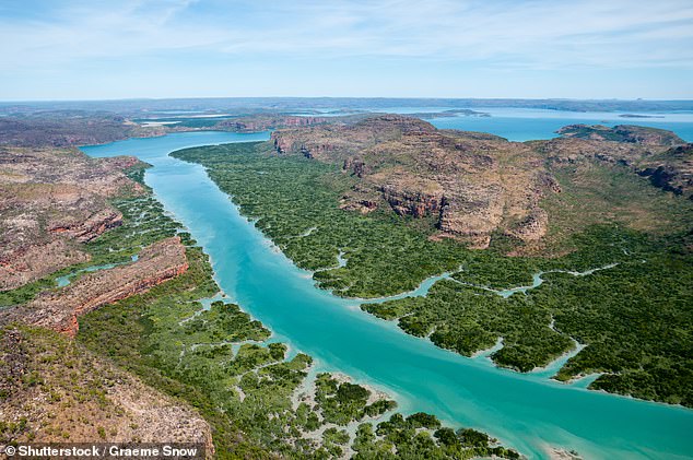 Shown is an aerial view of Porosis Creek and Naturalist Island, Prince Frederick Harbour, Kimberley Coast, WA. Kimberley is one of the areas trying to attract high-paying childcare workers