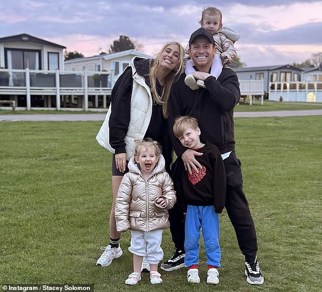 The couple, who tied the knot in 2022, share three children: Rex, five, Rose, two, and Belle, 16 months (all photographed in April).