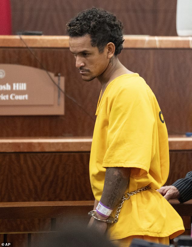 Franklin Peña Ramos, one of the two men accused of killing the young woman, leaves the courtroom after bail was set at $10 million