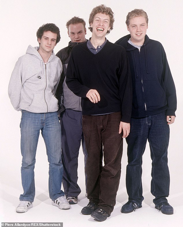 The group had formed only the previous year (pictured: Guy Berryman, Jonny Buckland, Will Champion and Chris in 1999)