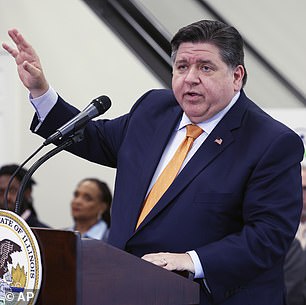 Governor Pritzker is seen speaking Tuesday at an event in Chicago after signing a bill establishing the Illinois Department of Early Childhood.