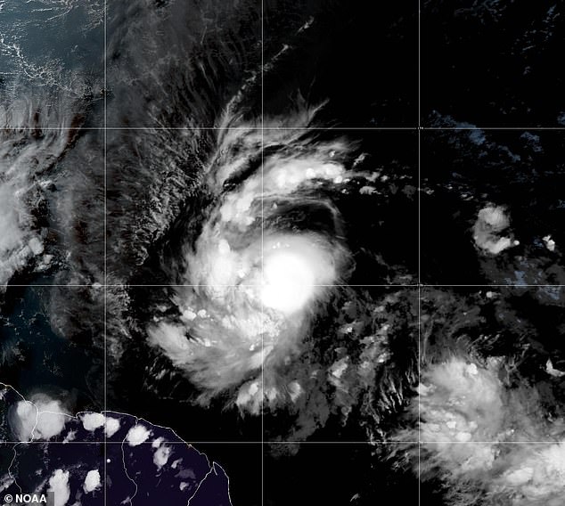 As of Saturday night, Beryl was centered about 720 miles southeast of Barbados.