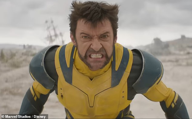 Jackman growls, 'Shut your mouth,' before lunging at Sabretooth