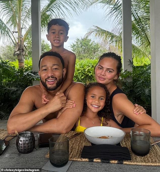 She shares her four children with her husband John Legend, 45.