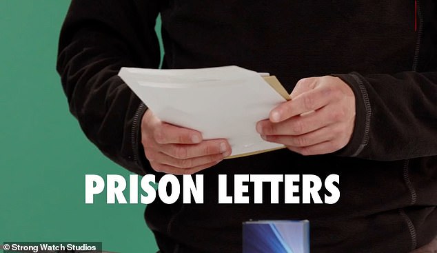 However, the latest trick of those who help smuggle drugs into prison is to spray the letters with 