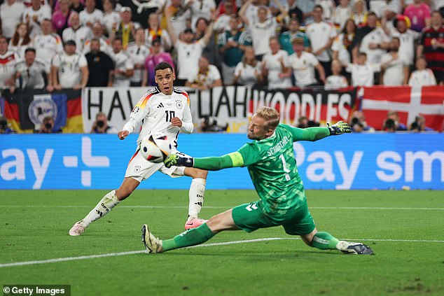 Jamal Musiala's goal doubled Germany's lead and secured their place in the quarter-finals.