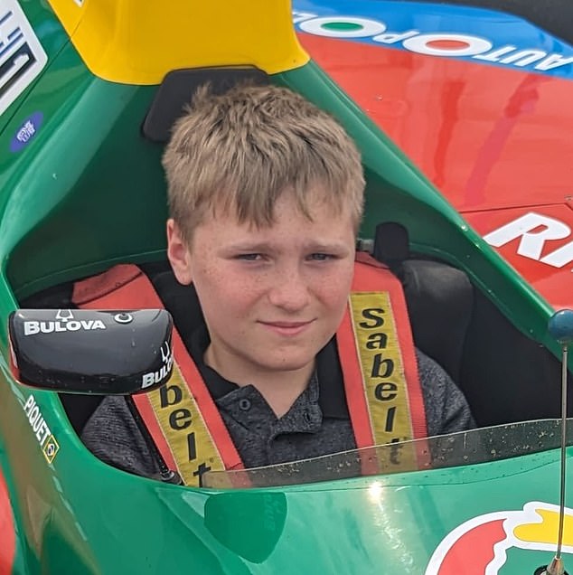 Before his death, Jake's parents took him for a ride in a Lotus supercar - a dream come true for him.