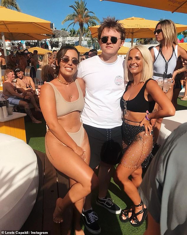 Star power: Lewis Capaldi is one of many celebrities to have visited Wayne Lineker's O Beach bar - the club's famous fans have made it hugely popular with party-goers.