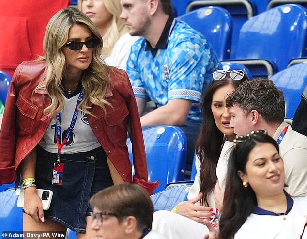 Aine May Kennedy, Conor Gallagher's partner, took a seat in the stadium