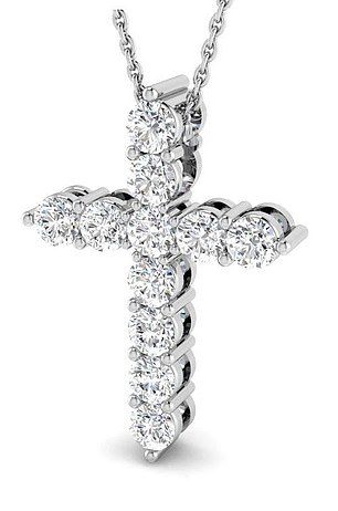 Lab Diamond Cross, £660, afterdiamonds.co.uk