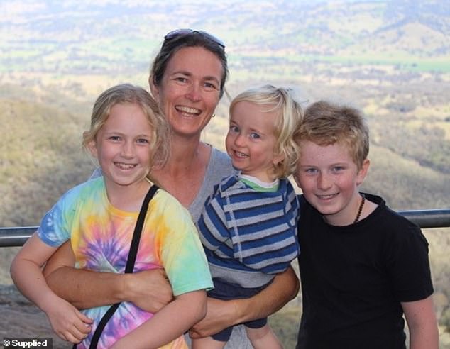 As Tom grew older, his condition was monitored and his eye became larger (Tom pictured center right with his sister Rosie, now 16, Lynda and brother Oliver, now 18).