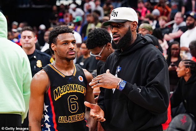 Earlier this week, LeBron was officially joined in Los Angeles by his 19-year-old son Bronny.