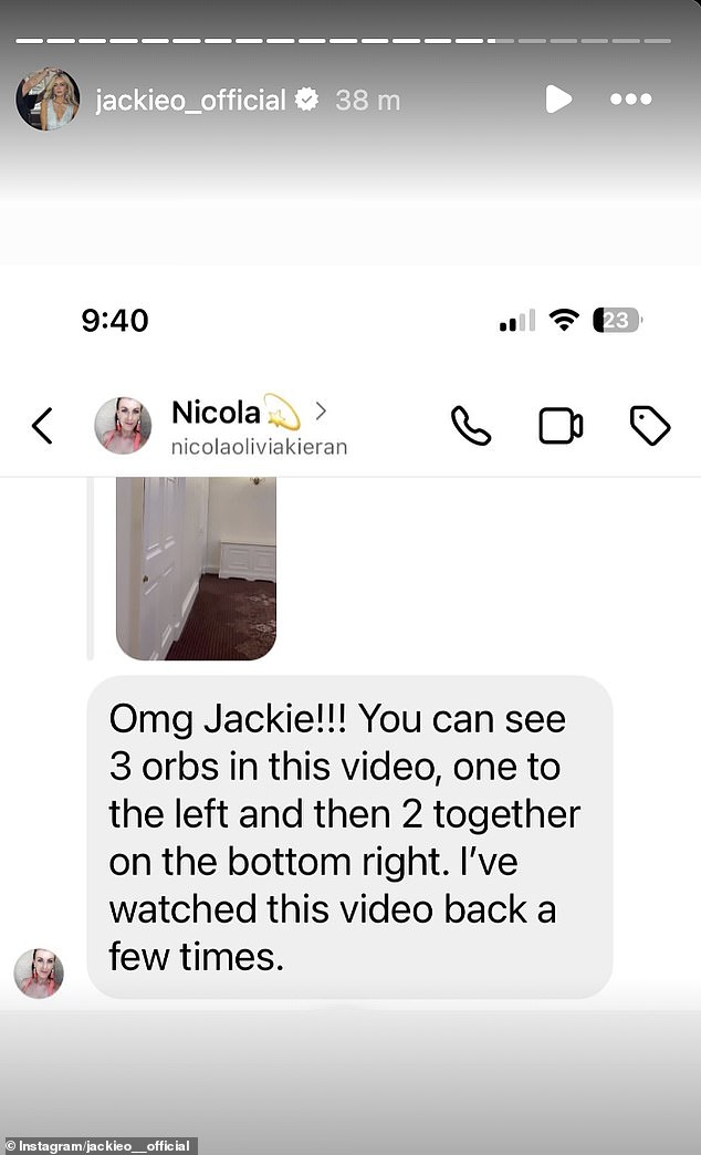 'OMG, Jackie!!! You can see 3 orbs in this video, one on the left and then 2 together at the bottom right. I have seen this video several times