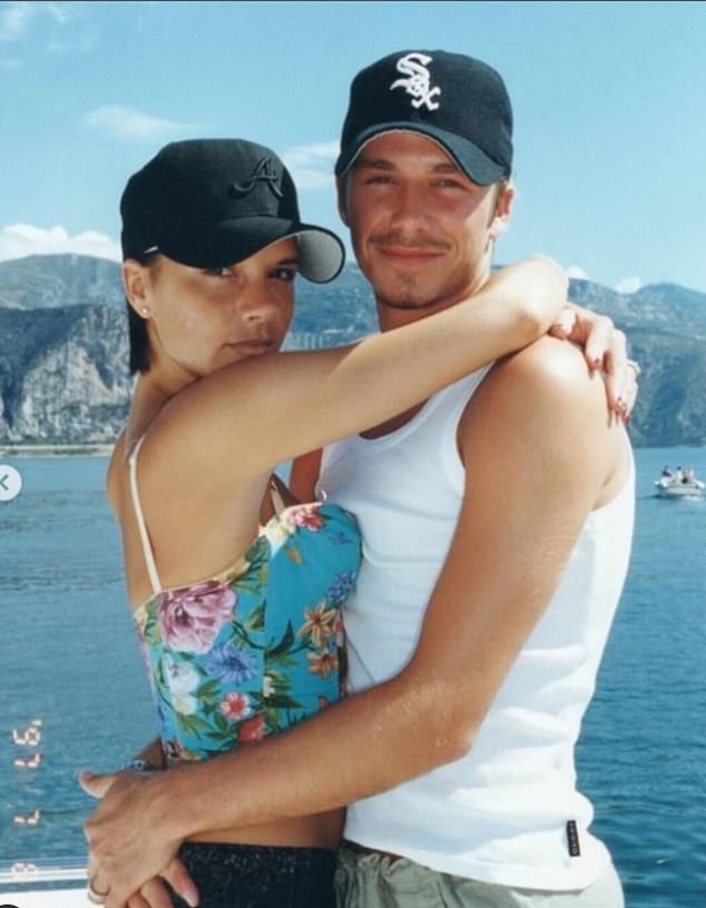 The iconic couple will celebrate their 25th wedding anniversary on July 4, and the footballer has reflected on the moment he first laid eyes on the Spice Girl (pictured, in 1997).