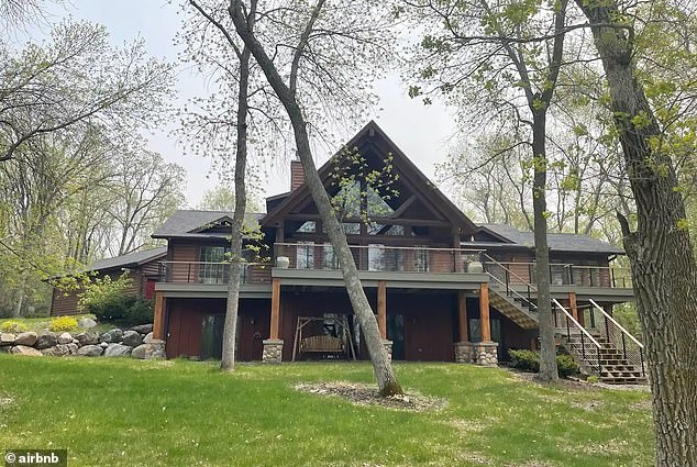 This cabin in Battle Lake, Minnesota, is available on Airbnb for $649 per night and has five bedrooms and three bathrooms.