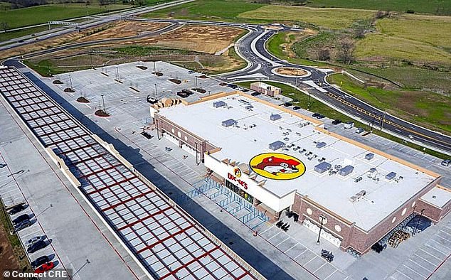 This adjustment will leave the Florida location just shy of the 75,000-square-foot Texas store, which currently holds the title of the world's largest Buc-ee's. (Pictured: Aerial view of the newly built Buc-ee's in Luling, Texas)