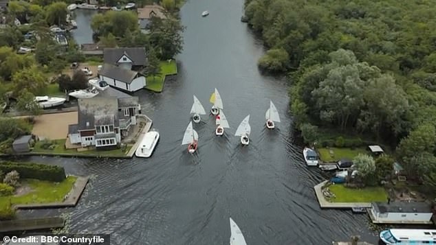 The presenter followed the racers from preparing at the Horning Sailing Club before the start, to sailing across the Broads and battling the tide, currents and weather.