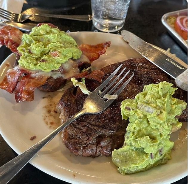 Last year, Grylls shared a snap of her 'breakfast of champions', which included steak, bacon and avocado.