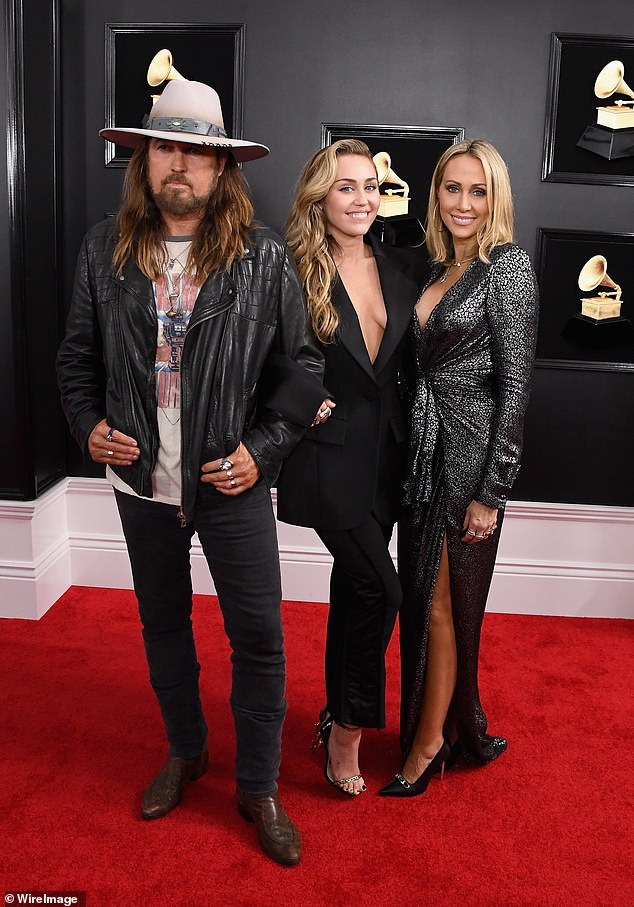 This is the end of Billy's third marriage: he is pictured with his second wife, Tish Cyrus, and daughter Miley Cyrus in 2019; He was married to Tish from 1993 to 2022.