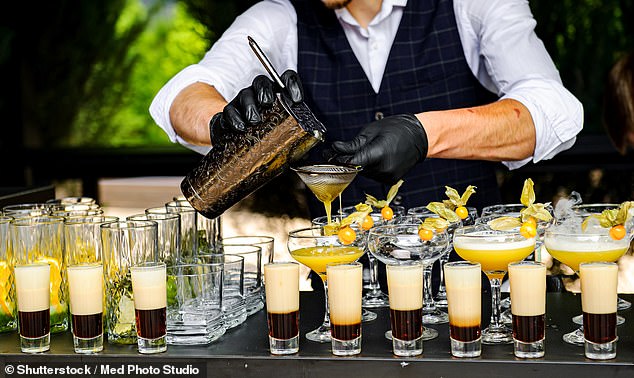 Instead of the traditional open bar, the couple opted for a 'drink ticket system' in which each adult guest received a ticket for two drinks only.