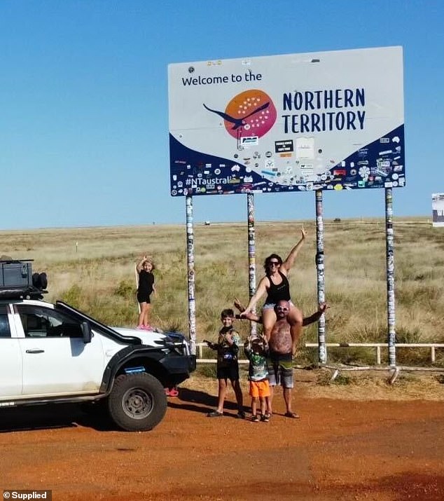 His family is traveling through Australia.