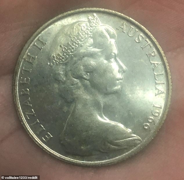 A rare round 50 cent coin (pictured) was only produced between February 14, 1966 and March 1968. It is now worth $15 due to its high silver content.