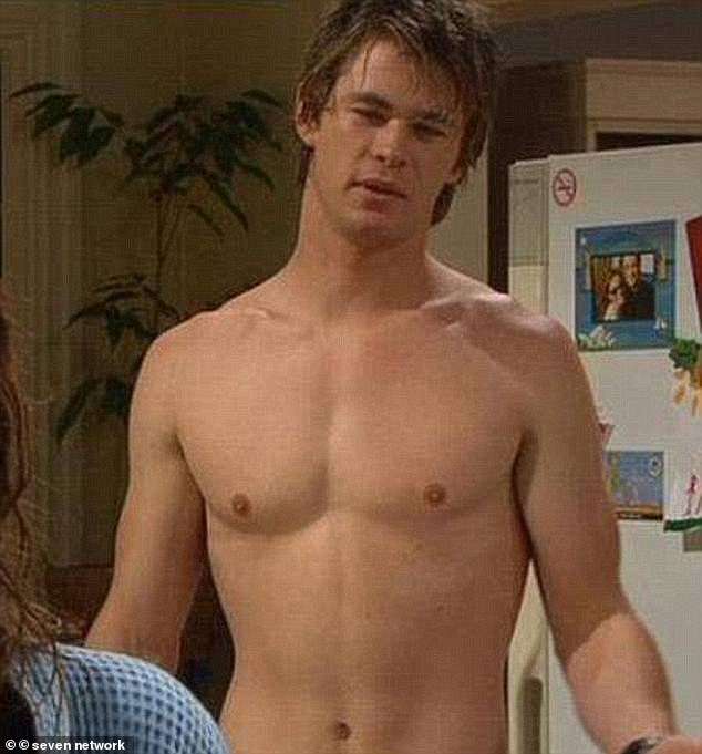 Home and Away was where Hemsworth got his first acting break. He is pictured on the show